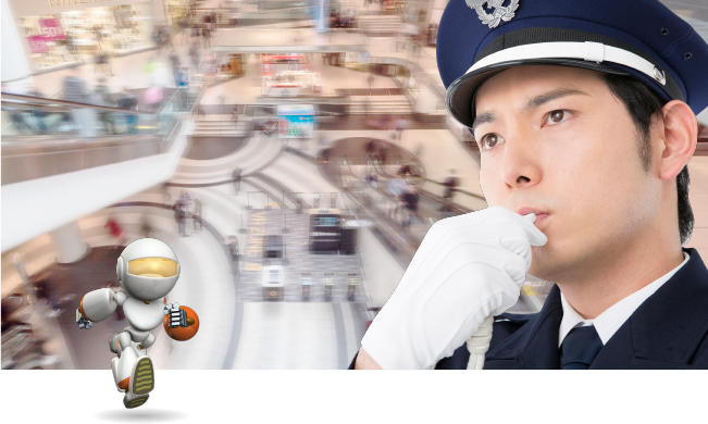 警備用センサーで行う機械警備。